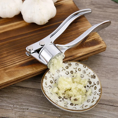 Stainless Steel Garlic Smasher – Manual Press and Grinding Tool for Kitchen | Essential Kitchen Gadgets and Accessories