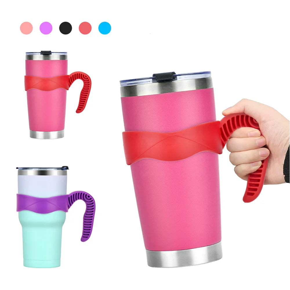20/30oz Tumbler Handle – Portable Thermos & Coffee Cup Holder for Travel Drinkware and Insulated Bottle Accessories