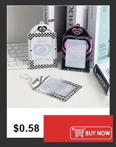 Transparent Jewelry Organizer Box – Plastic Storage Pouch with Keychain, Dustproof Case, Cute Doll Bag for Accessories