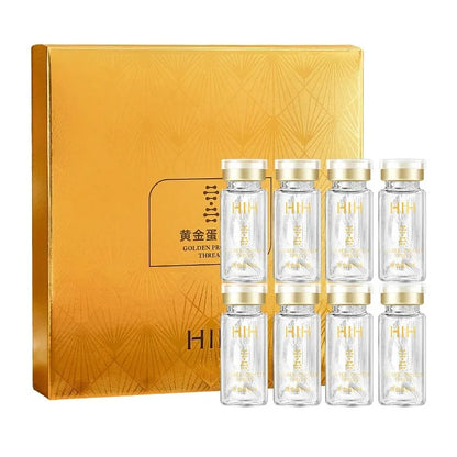 Soluble Face Lifting Threads Serum – Collagen, Protein & Peptide Gold Silk Wire Facial Essence for Anti-Aging & Skin Firming