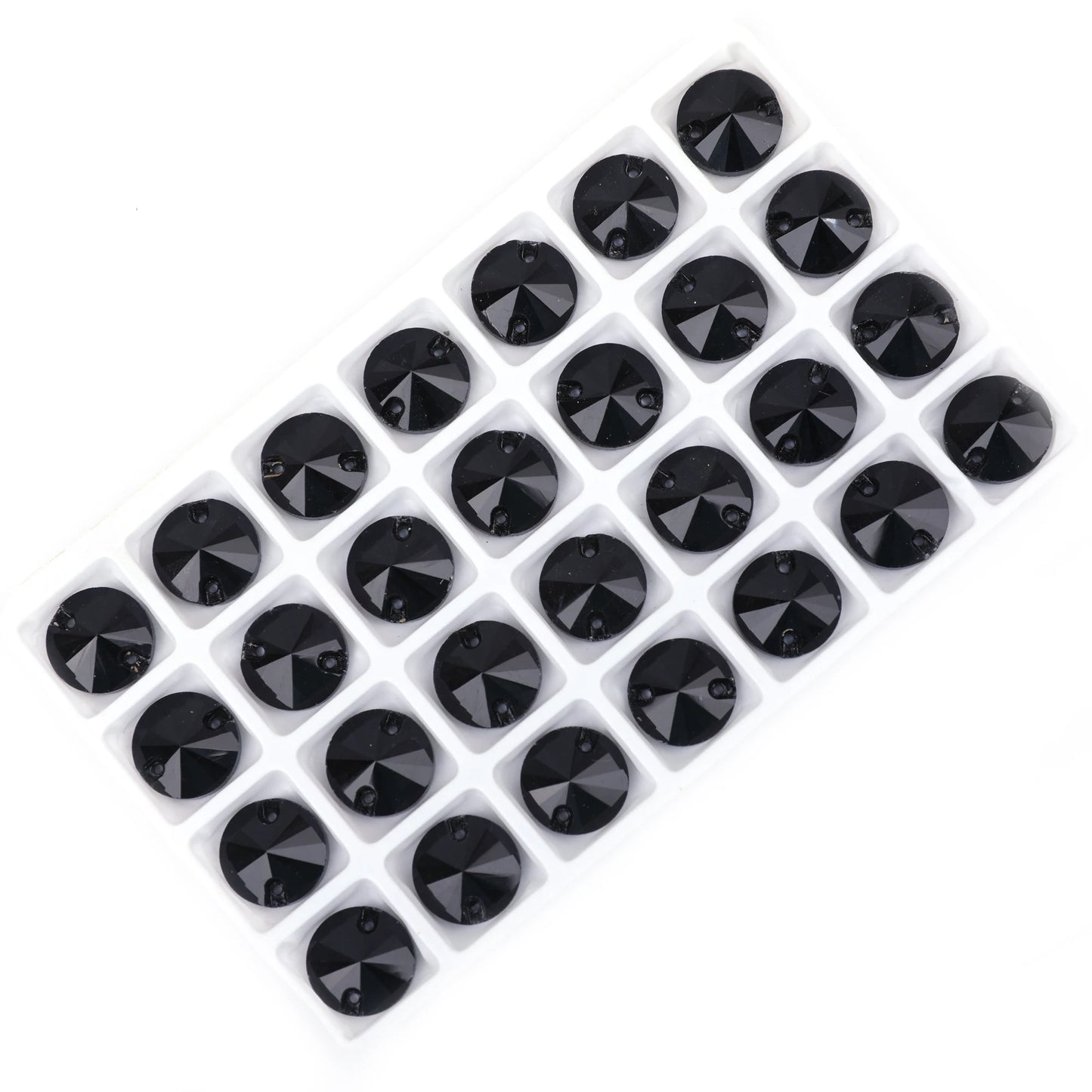 Crystal Rhinestone Flatback Beads - AB Round Shell Gems for DIY Crafts, Clothing & Wedding Decoration