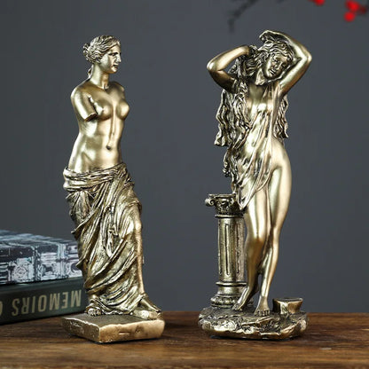 Resin Venus Statue — Greek Mythology Aphrodite Figurine for Nordic Home Decor & Art Room Display