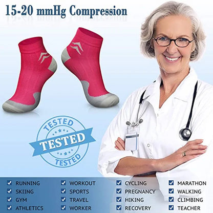 Men's Compression Socks - Breathable Support Socks for Running, Cycling, Outdoor Sports & Everyday Wear