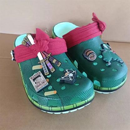 Unisex Cartoon Cave Shoes - Breathable Non-Slip Thick Sole Beach Sandals for Men & Women
