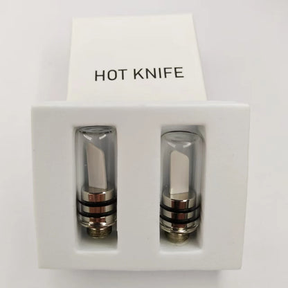 11.2mm Hot Knife Heating Tip - Ceramic Cutting Tool for 510 Thread Devices with LED Light