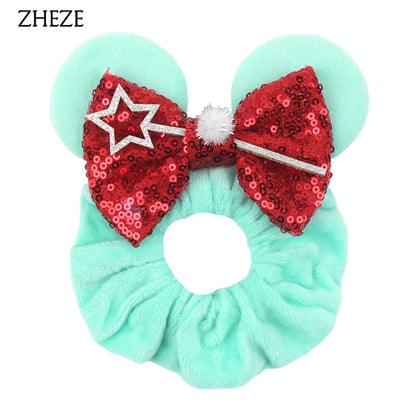 Velvet Mouse Scrunchies - Cute Elastic Ponytail Holders & Hair Accessories for Girls