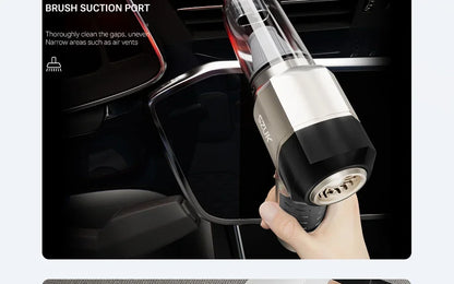 SZUK 9998700PA Car Vacuum Cleaner – Strong Suction Cordless Handheld Portable Cleaning Machine