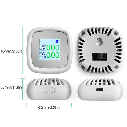 Digital Combustible Gas Detector Alarm - Intelligent Gas Leak Tester and Air Quality Detection Instrument