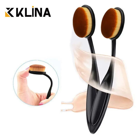Large Toothbrush Shape Foundation Brush Set (1/2/5/10PCS) – Even Makeup Application Tool for Cream & Powder Cosmetics
