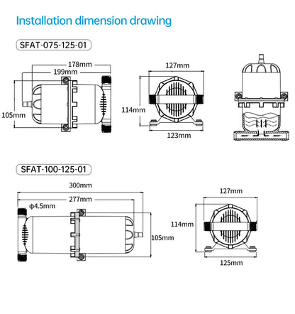 0.75L 1L 125PSI Pre-Pressurized Accumulator Tank – Water Pressure Storage Vessel for Pump Flow Control