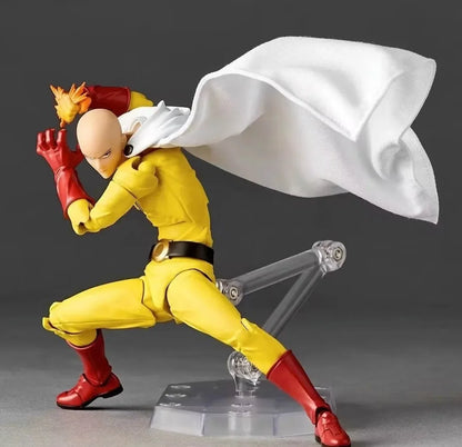 KAIYODO Revoltech ONE PUNCH-MAN Saitama Action Figure – PVC Anime Statue, Collectible Decor & Gift