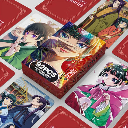 The Apothecary Diaries Anime Stickers & Photo Cards – 92-Piece Double-Sided Color Printed LOMO Collectible Card Set & Gift