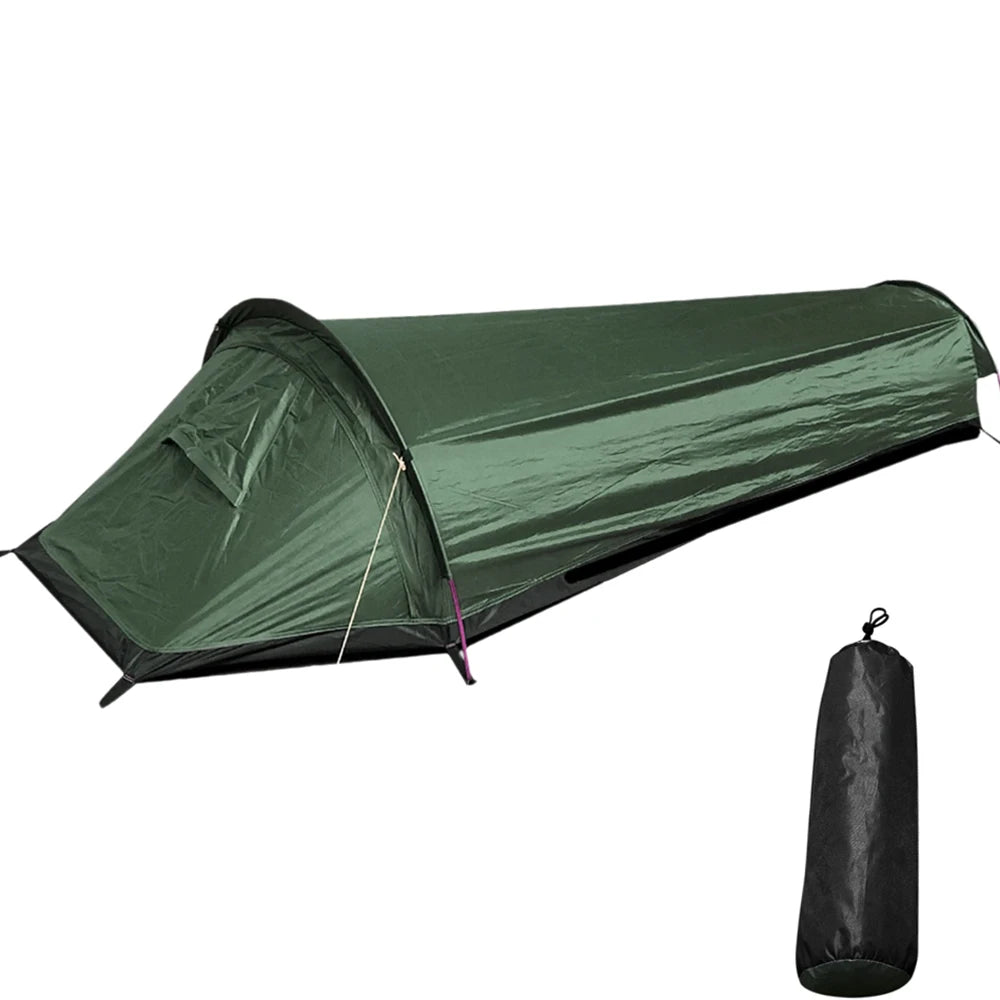 Lightweight Backpacking Tent – Outdoor Camping Sleeping Bag Tent for Single Person Use