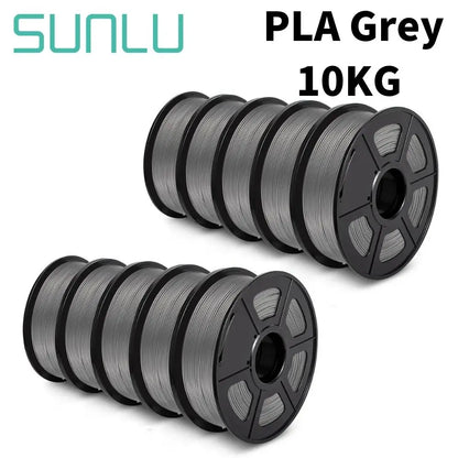 SUNLU PLA/PETG/PLA+ 3D Printer Filament Bundle – 10 Rolls 1KG Each, 1.75mm Neatly Wound Filament for 3D Printing (EU/US)