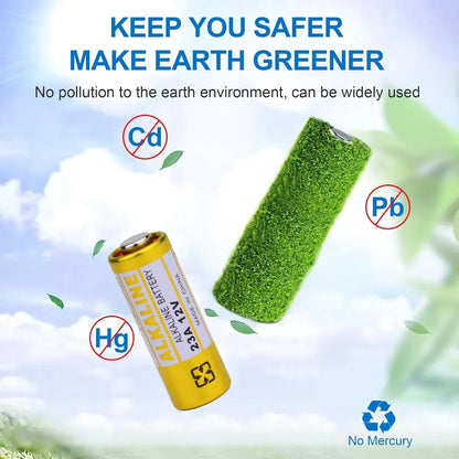 12V A23 Battery Pack - 23A Alkaline Batteries for Doorbells Remote Controls & Electronic Toys