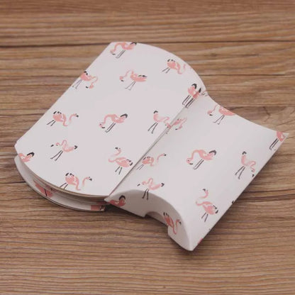 24pcs Floral Pillow-Shaped Jewelry Gift Boxes – Necklace & Earring Display Packaging 20x55x80mm
