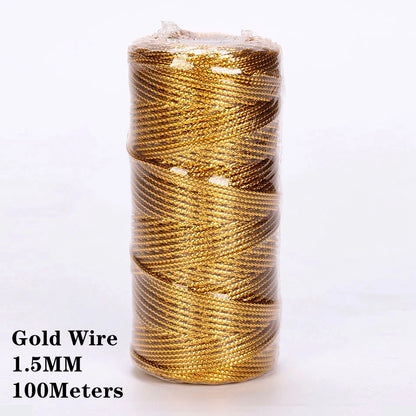 2mm 100M Macrame Cotton Cord – Twine Thread for DIY Crafts, Wall Hangings, Bohemian Wedding & Home Decor