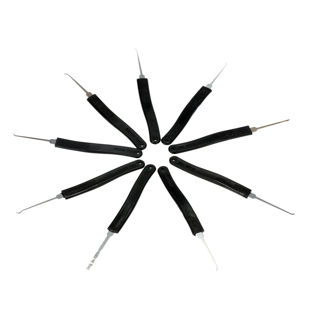 Door Lock Pick Set - Professional Locksmith Quick Opener Tools with 2 Tension Wrenches