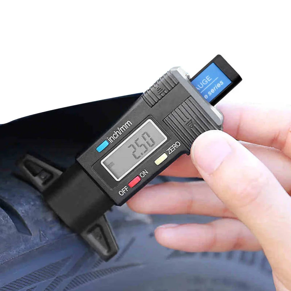 Digital Tire Tread Depth Gauge - Precision Tyre Wear Tester for Car Safety & Tire Condition Monitoring