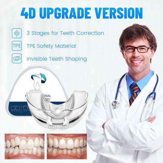 3Pcs Anti Snoring Mouth Guard – Bruxism Dental Orthodontic Retainer with 3 Stages for Sleep Aid
