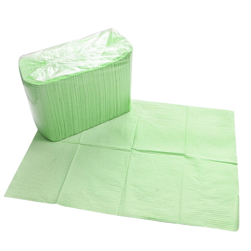 125PCS Disposable Tattoo & Nail Table Covers – Waterproof Cotton Plush Paper Pad for DIY Nail Art & Beauty Tools