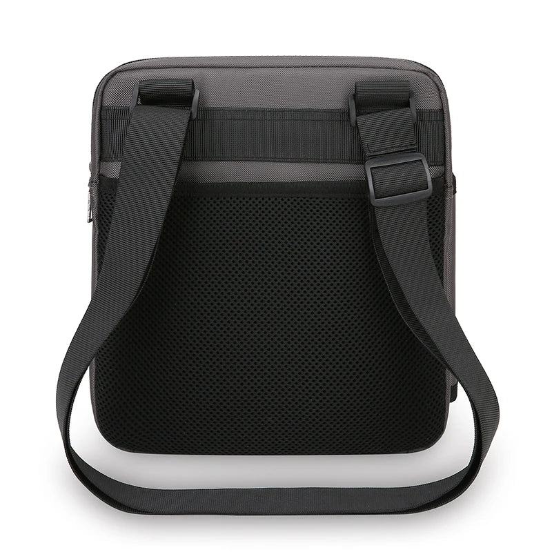 Men’s Oxford Crossbody Messenger Bag – Stylish Fashion Shoulder Bag with Bottle Pocket for Travel & Daily Use