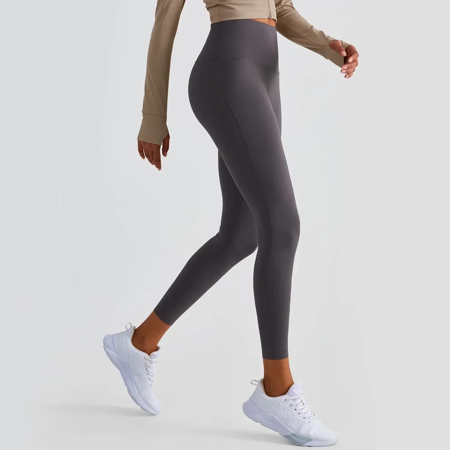 Women’s Lycra Four-Way Stretch Yoga Pants – High Waist Seamless Sports Leggings, T-Line Free Gym Fitness Wear