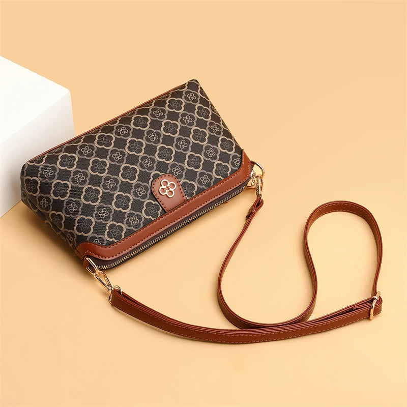 High-Quality PU Leather Women’s Shoulder Bag – Small Luxury Crossbody Messenger Handbag & Phone Satchel