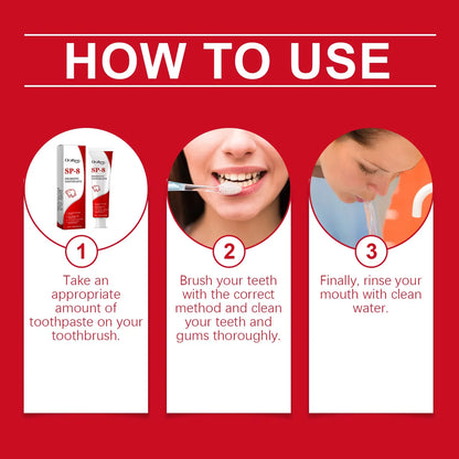 SP-8 Probiotic Whitening Toothpaste – Mint Fresh Breath, Deep Clean, Plaque & Stain Removal for Oral Hygiene
