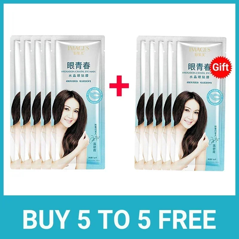 Collagen Eye Mask – Wrinkle Removal, Firming & Moisturizing Patches with Hyaluronic Acid for Smooth Eye Skin