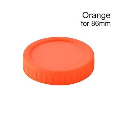 6pcs Reusable Plastic Mason Jar Lids - Leak-Proof Wide Mouth Bottle Covers with Spout for Kitchen Use