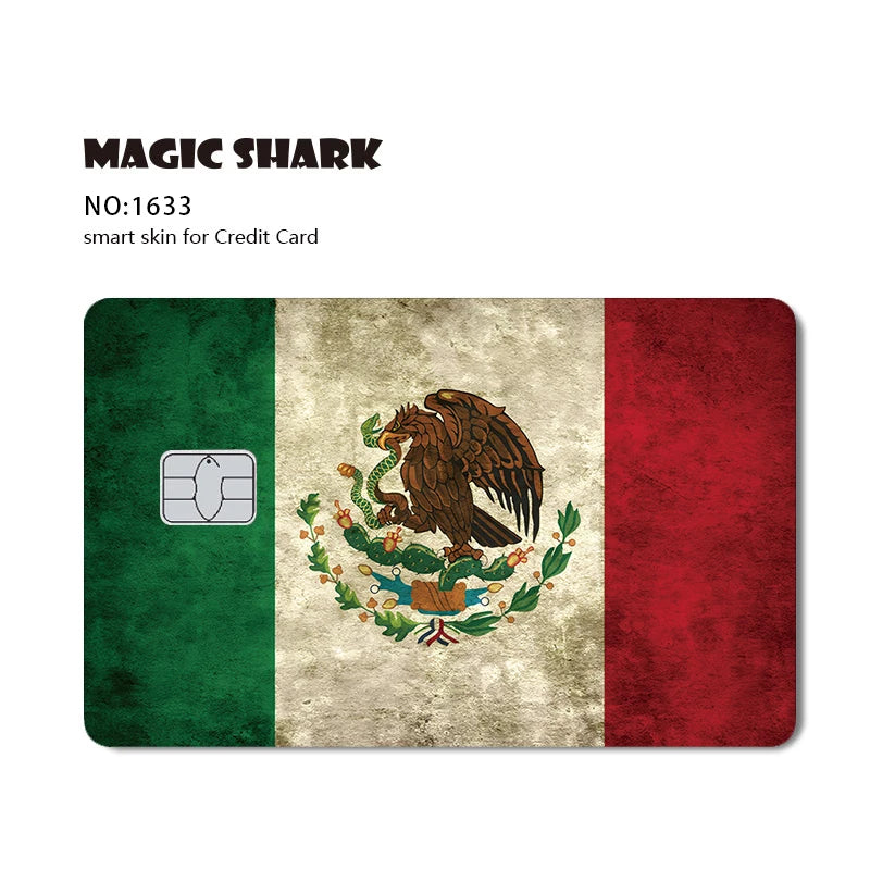 Stylish Phone & Card Sticker Set – Evil FBI, Tiger, Mexico Flag, Snowman, Anime & Movie Monster Skins