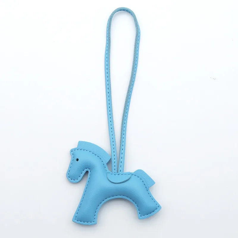 Fashion Horse Keychain - PU Leather Horse Charm for Car Keys, Handbags & Gifts