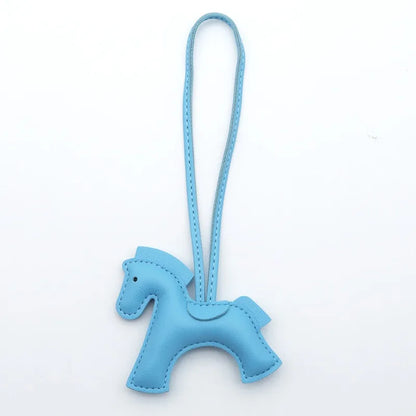 Fashion Horse Keychain - PU Leather Horse Charm for Car Keys, Handbags & Gifts