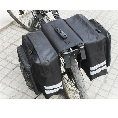 MTB Bicycle Rear Rack Carrier Bag - Durable Double Side Trunk Luggage Pannier, Cycling Travel Seat Bag