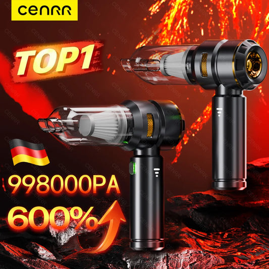 CENRR 998000PA Wireless Car Vacuum Cleaner – Powerful Portable Handheld Auto Cleaning Tool & Car Accessory