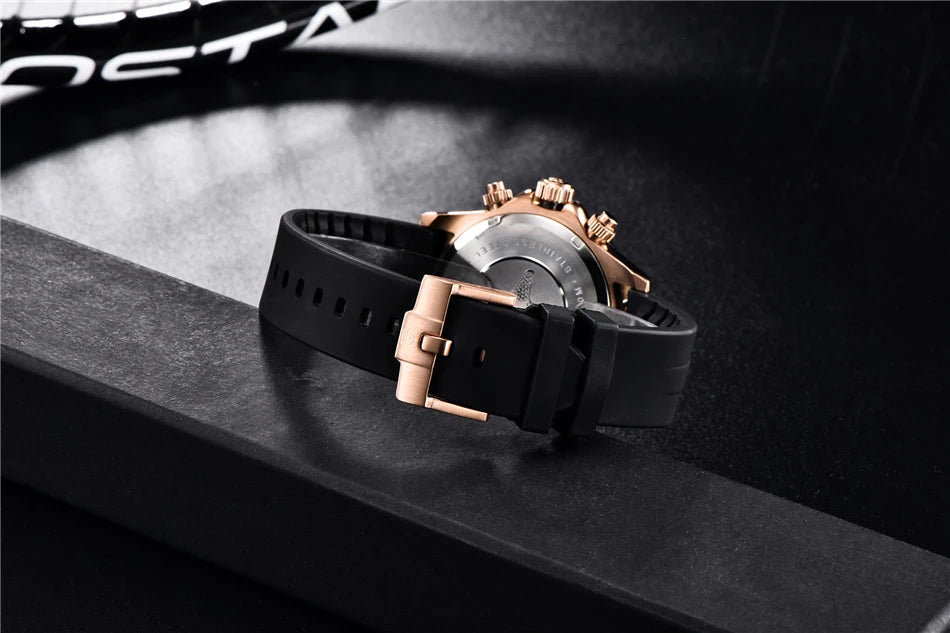 40mm PAGANI DESIGN V2 Men’s Quartz Watch – Sapphire Retro Chronograph Stainless Steel Waterproof