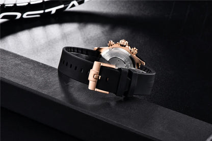 40mm PAGANI DESIGN V2 Men’s Quartz Watch – Sapphire Retro Chronograph Stainless Steel Waterproof