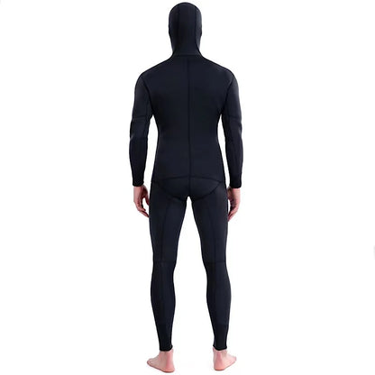 2024 Neoprene Scuba Diving Wetsuit – 1.5/3MM Winter Warm Hooded Suit with Front Zipper for Men, Surfing, Snorkeling & Spearfishing