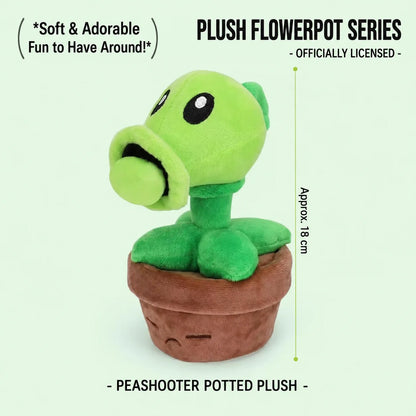Plants vs. Zombies 2 Plush Toys - Sunflower and Peashooter Potted Plant Dolls, Soft Pillow Toys and Gifts for Teens