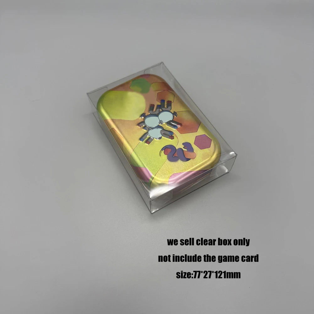 Transparent PET Storage Case - Protective Display Box for Pokémon TCG 25th Celebration Mini Tin Collection