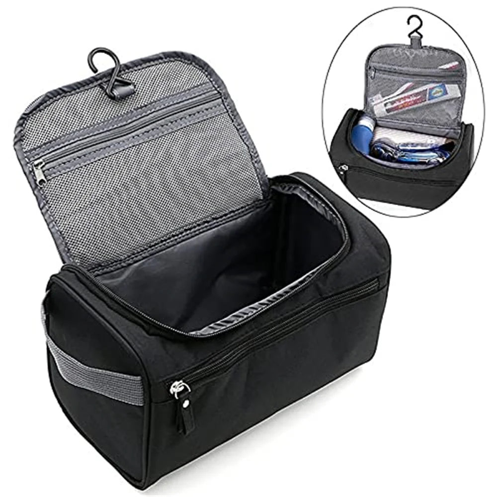 Waterproof Makeup & Cosmetic Organizer Bag – Travel Toiletry Storage Case for Men & Women Beauty Essentials Wash Pouch