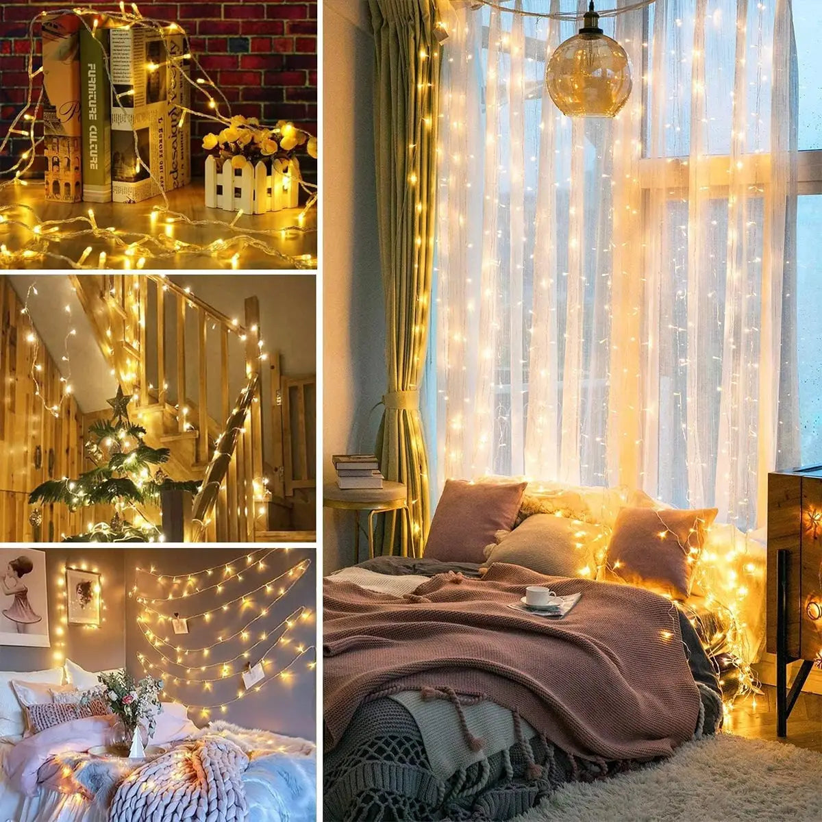 LED Waterproof Christmas Fairy Lights – 5/10/20M Outdoor String Lights for Garden, Tree, Home, Halloween, and Holiday Decoration