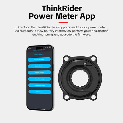 THINKRIDER PP5 Bike Power Meter - 4-Bolt 110BCD Cadence Crankset for Shimano
