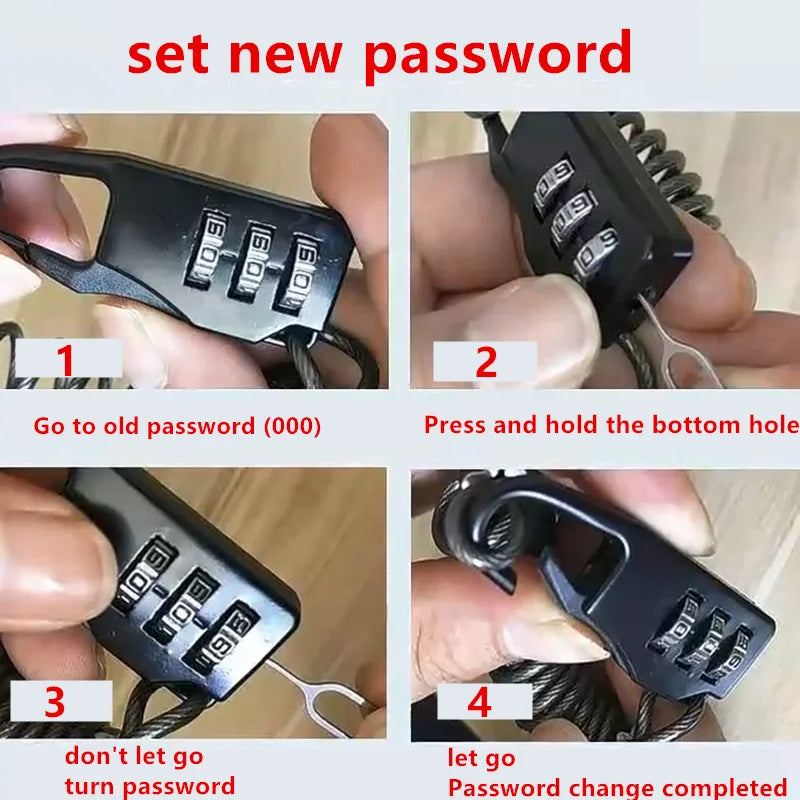 Mini Plastic Combination Lock – Dial Digits Code Password Padlock, Travel & Luggage Security, Gym Safety Lock