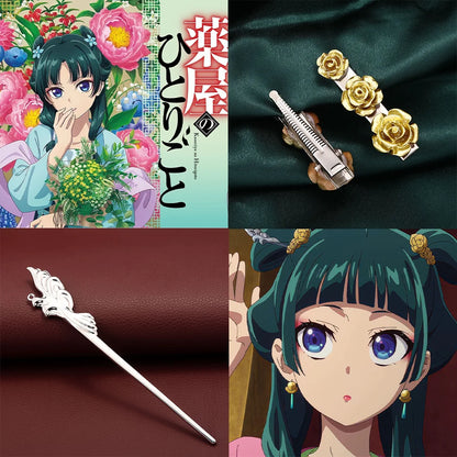 Anime The Apothecary Diaries Maomao Hairpins - Cosplay Headwear & Halloween Accessories for Women & Girls