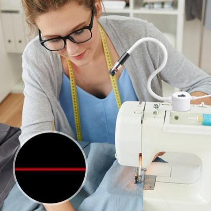 Sewing Vision Guide Light - USB Magnetic Laser Line & Cross Positioning Beam for Quilting and Sewing Machines
