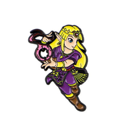 2-Piece Game Character Enamel Pin Set - Cartoon Brooches for Backpacks, Hats, Cosplay, and Fan Gifts