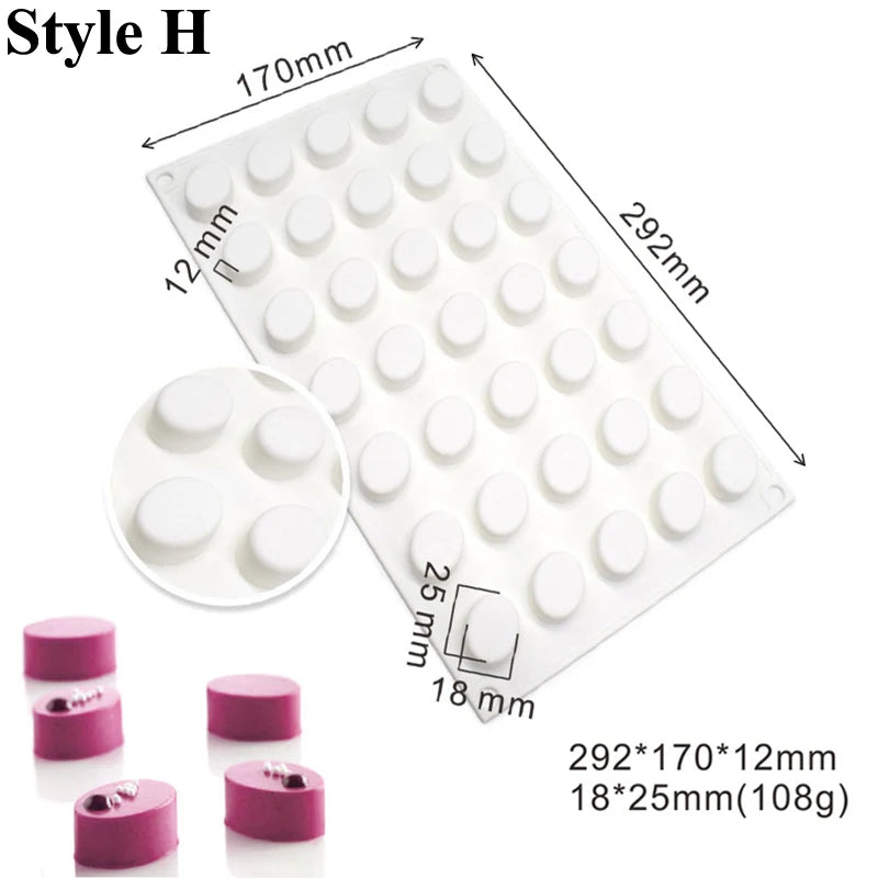 35-Cell Silicone Candy & Chocolate Mold — Jelly, Cake, Ice Cube & Dessert Baking Tool