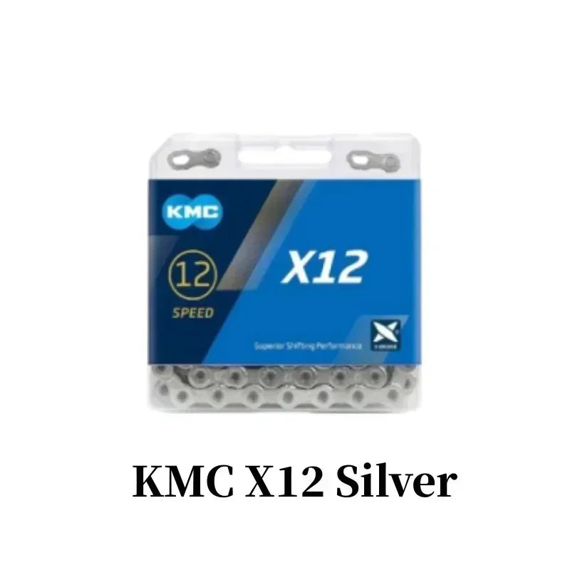 KMC X8 X9 X10 X11 X12 Bicycle Chain – 8v, 9v, 10v, 11v, 12v, 118L/126L, Road/MTB Chain with Quick-Link for SHIMANO SRAM Crankset